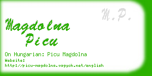 magdolna picu business card